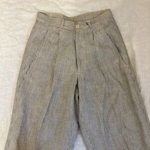 Giorgio Armani Vintage Pinstripe Pants ISSEY MIYAKE 80s Business Size 28